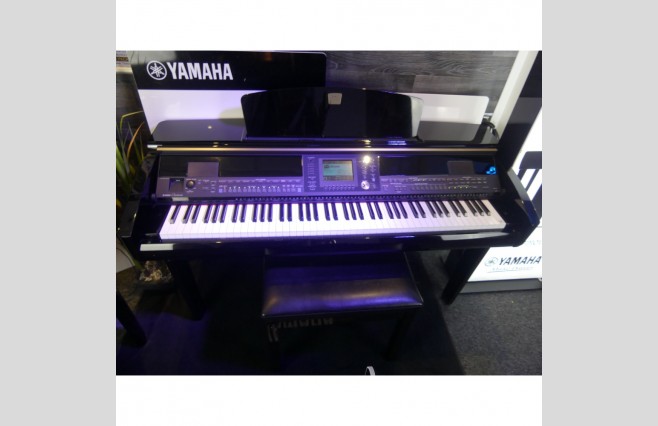 Used Yamaha CVP405 Polished Ebony Digital Piano Complete Package (SN:GBRCPH01005) - Image 4